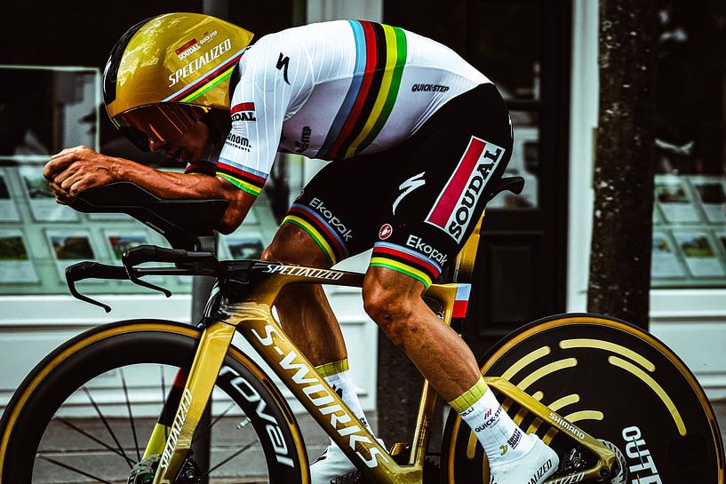 Goldene Remco-Reflexion im Helm von FreddyFinn