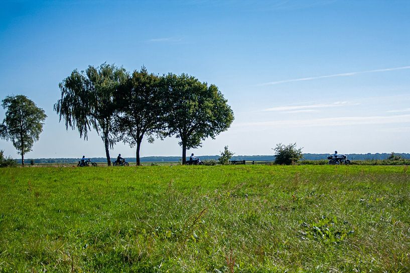 Motorcyclists on the dike by Susan Hol