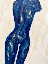 Textured Blue Nude