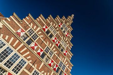Crow-stepped gable at Kort Galgewater Leiden