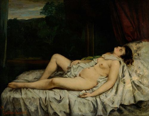 Gustave Courbet - Sleeping female nude