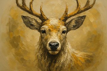 Rotwild in warmen Erdtönen von Art & Soul Creations