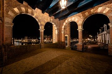 View on Sneek from the Waterpoort by Fotografiecor .nl