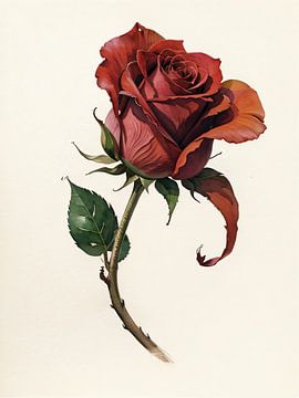 Blühende Rose von TOAN TRAN