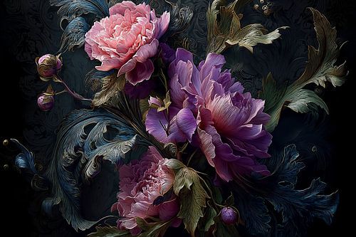 Flowers with Baroque twist no.7