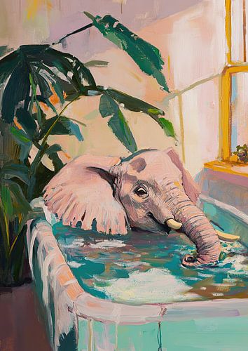 The happiest elephant in the world