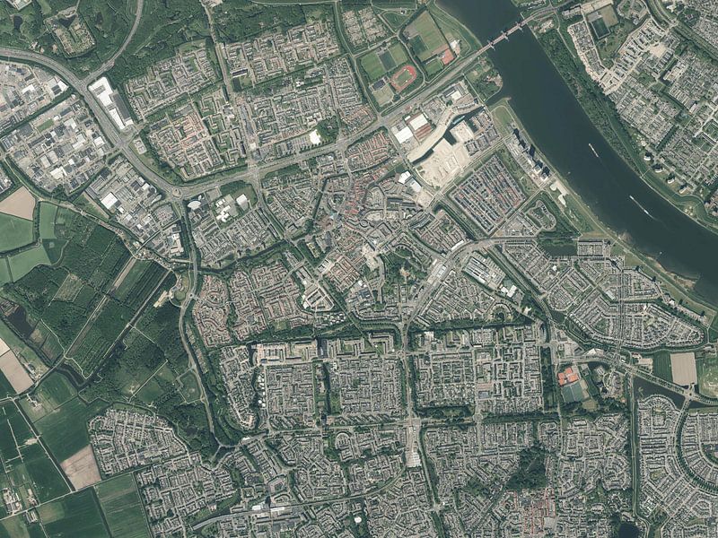 Luhtfoto from Spijkenisse by Maps Are Art