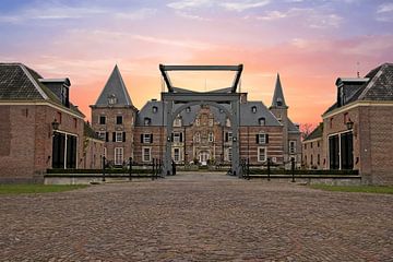 Kasteel Twickel bij Delden bij zonsondergang van Eye on You