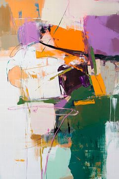 Abstract joy of colour - art paintings by Poster Art Shop