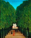 Henri Rousseau. The Avenue in the Park at Saint Cloud van 1000 Schilderijen thumbnail