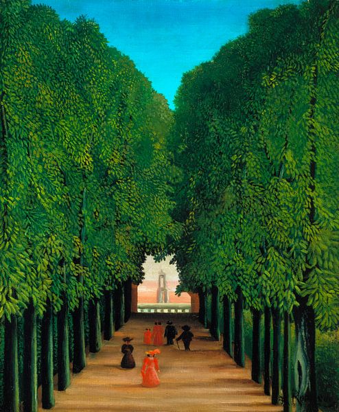 Henri Rousseau. The Avenue in the Park at Saint Cloud van 1000 Schilderijen