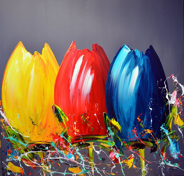 Tulips by Gena Theheartofart