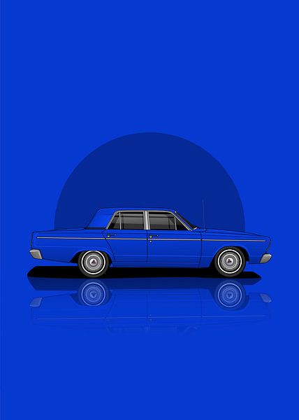 Kunst 1966 Chrysler Valiant VC Sedan van D.Crativeart