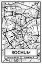 Bochum - Conception du plan de la ville Plan de la ville (Rétro) par ViaMapia Aperçu