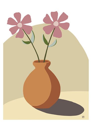 Innerlijke rust, pastel bloemen in de FLexa kleuren WIld Wonder, uit de serie Buzz. Set van 2.