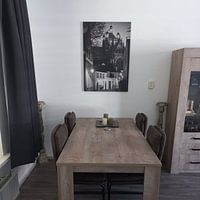 Photo de nos clients: In den Boerenmouw Den Bosch dans la lumière du soir par Den Bosch aan de Muur, sur toile
