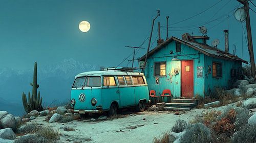 Desert nightscape by PixelPrestige