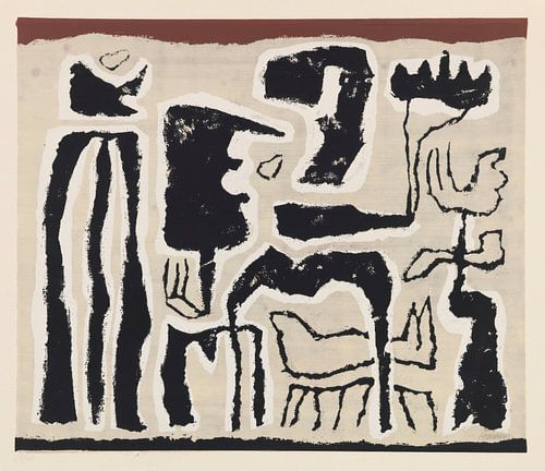 Willi Baumeister - African (African tale) (1950)