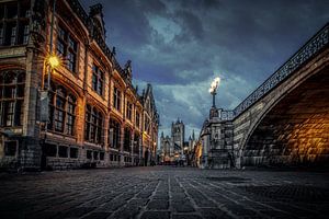 Gent : unter der Brücke
