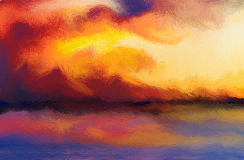 Sunset in the mountains