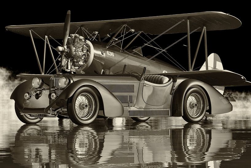 Mercedes SSK - Les voitures de sport les plus emblématiques des années 1930 par Jan Keteleer