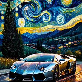 De Lamborghini Reventón - Sterrennacht Editie 2 van MIROKKU