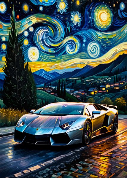 De Lamborghini Reventón - Sterrennacht Editie 2 van MIROKKU
