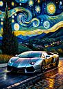 De Lamborghini Reventón - Sterrennacht Editie 2 van MIROKKU thumbnail