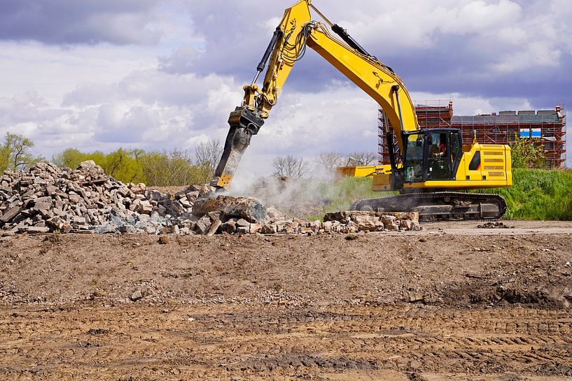 Machine de construction en action par Babetts Bildergalerie