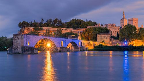 Een zomeravond in Avignon, Frankrijk