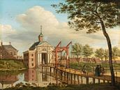 Een Gezicht op de Marepoort, Leiden, Paulus Constantijn la Fargue van Meesterlijcke Meesters thumbnail