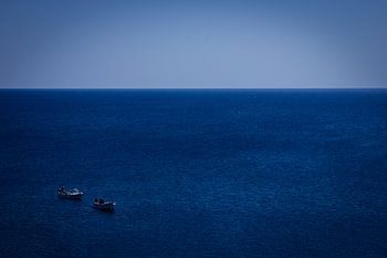 Vissers op open zee