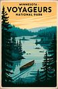 Minnesota Vintage Reisposter van Poster Art Shop thumbnail