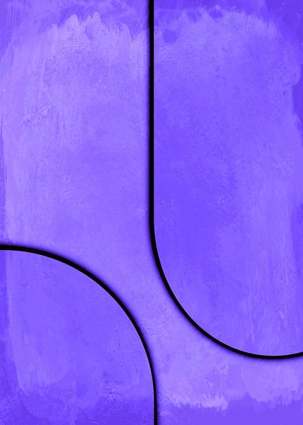 Peace - Painting Abstract and Modern Purple by Mad Dog Art