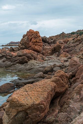 isola rossa the red coast of sardinia island belongs to italy
