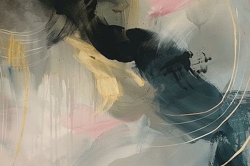 Modern abstract in de kleurtrends van nu