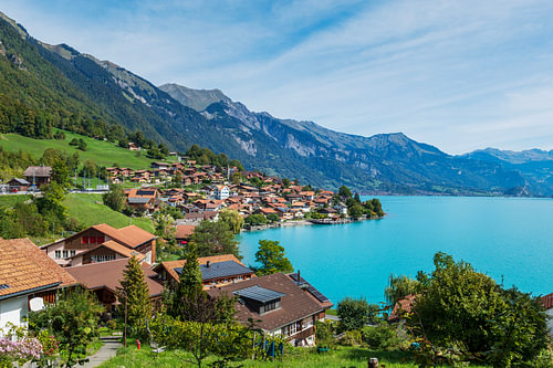 Schweiz, Spielplatz an der Schule Oberried