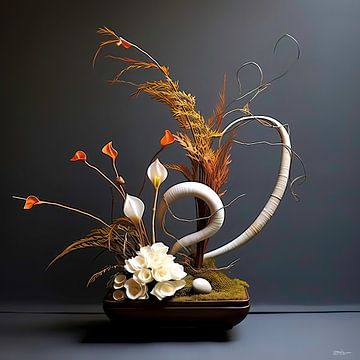 ikebana (japanse bloemsierkunst) sur Gelissen Artworks