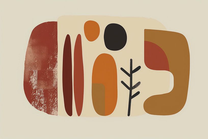 Bohemian shapes, modern and abstract by Studio Allee