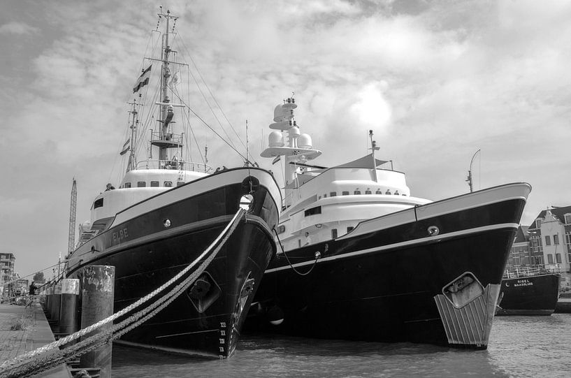 Zusterschepen Elbe en Clyde von Maurice Verschuur