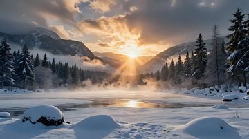 Décor hivernal romantique