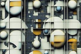 Abstrakte Arbeit mathematisch-organisch von Ton Kuijpers