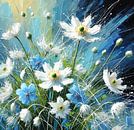 Blumen im Wind von Niek Traas Miniaturansicht