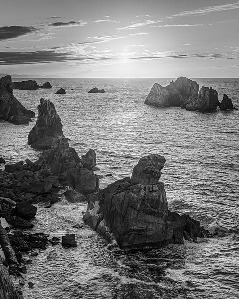Urros de Liencres in Black and White, Cantabria, Spain by Henk Meijer Photography
