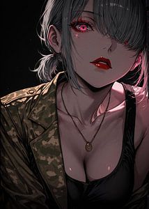 Fille militaire de l'anime