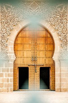 Entrance Ismael Moulay mausoleum in Meknes, Morocco. by Melissa Peltenburg