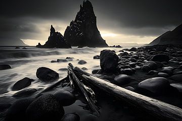 Kliffen op het strand van Mathias Ulrich