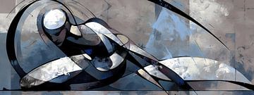 Abstract van Abstract Schilderij