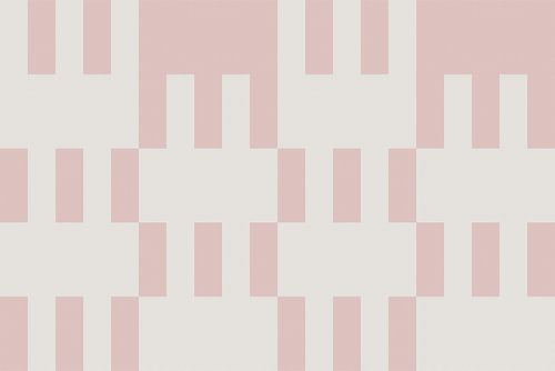 Dambordpatroon. Moderne abstracte minimalistische geometrische vormen in roze en wit 12