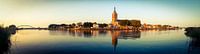 Panorama van de kade van Hasselt in Overijssel van Karel Pops thumbnail
